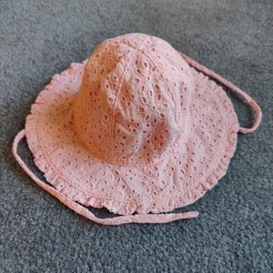 Ralph Lauren pink cotton baby girls hat